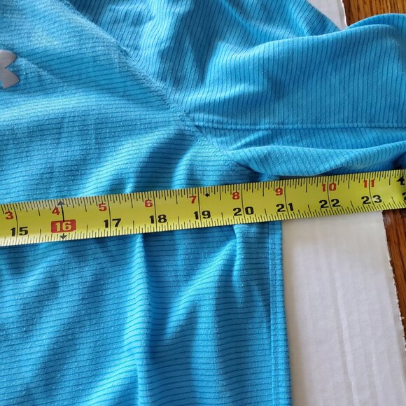 Under Armour HeatGear Run Quarter Zip Long Sleeve Pullover XL Light Blue - Picture 15 of 15